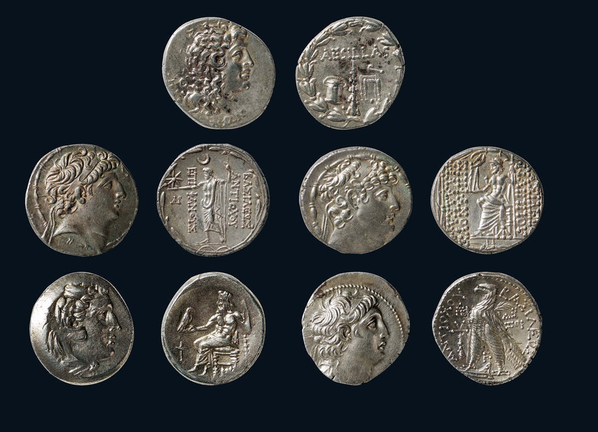 古希腊银币一组五枚